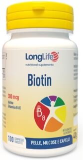 Longlife Linea Capelli Sani Biotin Integratore 100 Compresse