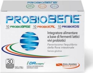 Pool Pharma Linea benessere dell'intestino Probiobene Integratore 30 capsule