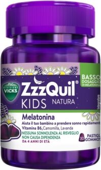 Procter & Gamble Linea Sonno Sereno Vicks Zzzquil Kids Natura 30 Pastiglie