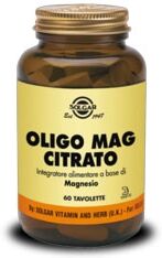 Solgar Oligo Mag Citrato Integratore 60 Tavolet