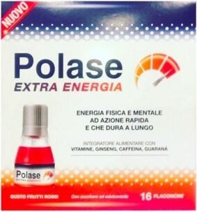 Polase Linea Vitamine E Minerali  Extra Energia Integratore 16 Flaconcini