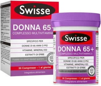 Swisse Linea Vitamine Minerali Multivitaminico Donna65+ Integratore 30 Compresse