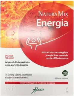 Aboca Linea Benessere Natura Mix Advance Energia Integratore Adulti 10 Flaconcin