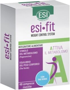 Esi Linea Controllo Del Peso Fit Attiva Metabolismo Integratore The Verde 48 Cpr