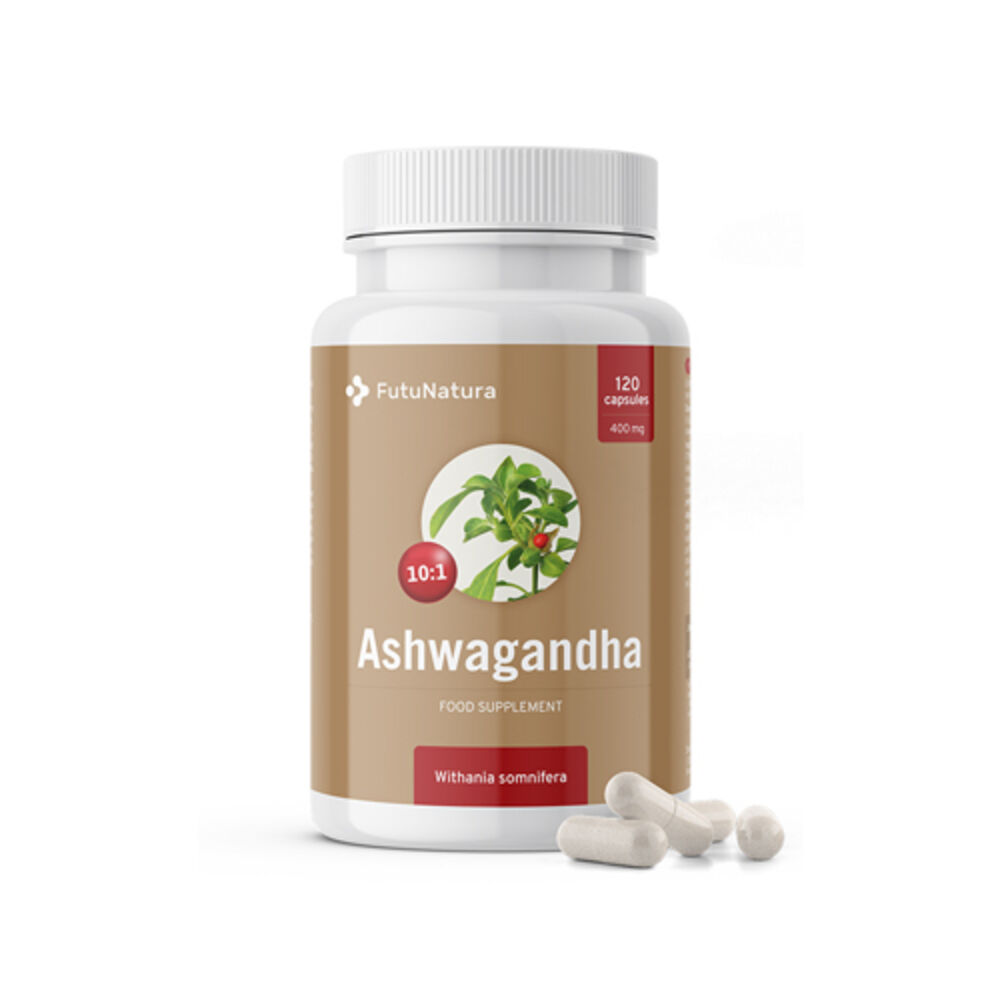 FutuNatura Estratto di ashwagandha 400 mg - ormoni, 120 capsule
