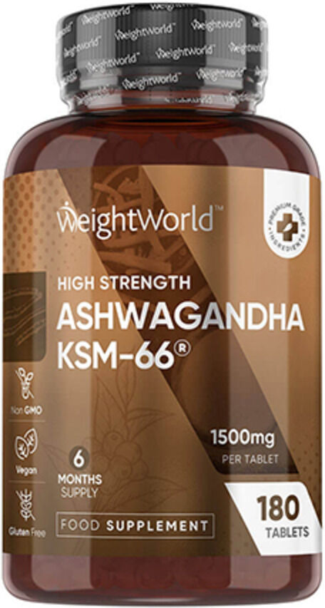 WeightWorld Ashwagandha 1500 mg, 180 compresse