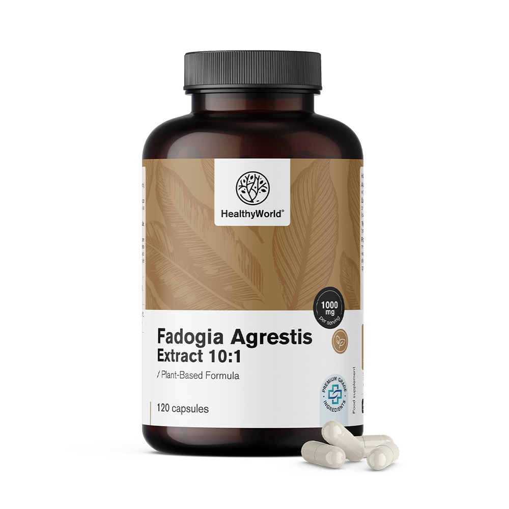 HealthyWorld Fadogia Agrestis 1000 mg, 120 capsule