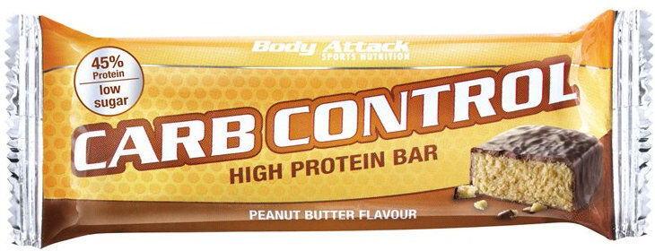 BODY ATTACK Carb Control High Protein Bar 1 Barretta Da 100 Grammi Gianduia