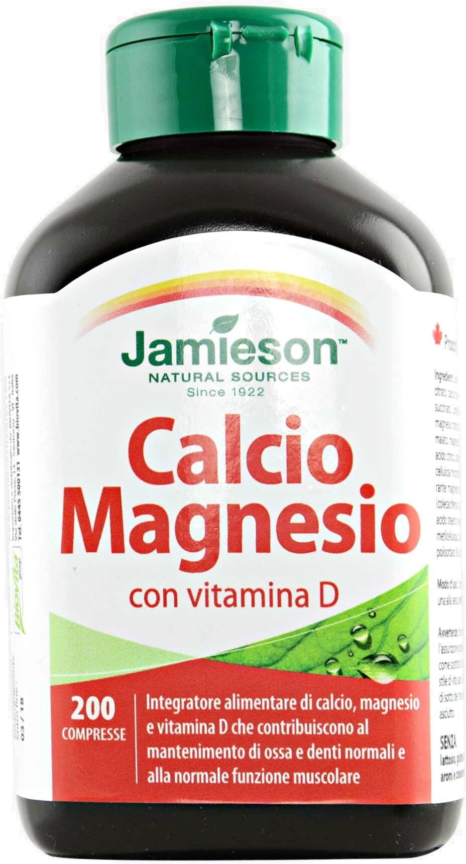 JAMIESON Calcio Magnesio Con Vitamina D 200 Compresse