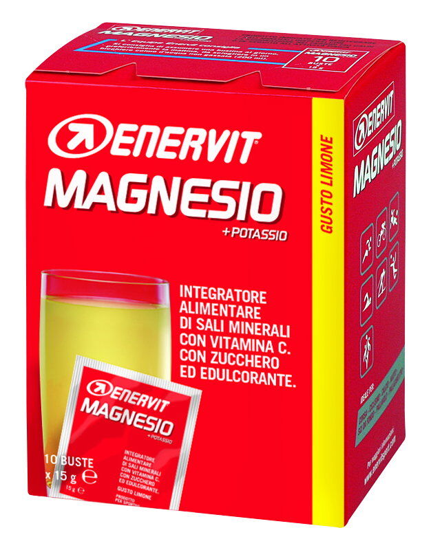ENERVIT Magnesio + Potassio 10 Buste Da 15 Grammi Limone