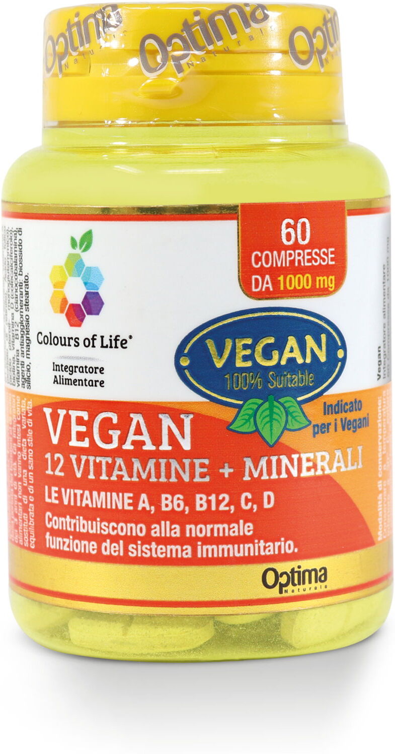 OPTIMA Vegan 12 Vitamine + Minerali 60 Compresse