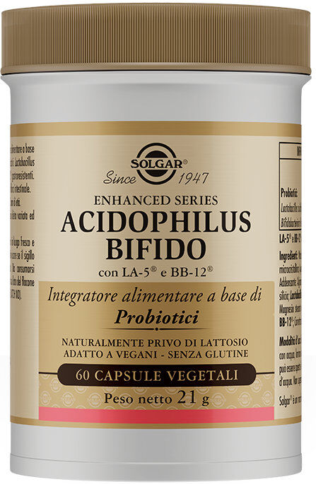 SOLGAR Acidophilus Bifido 60 Capsule Vegetali