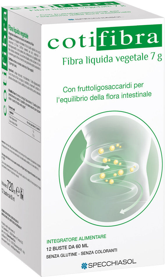 SPECCHIASOL Cotifibra Fibra Liquida Vegetale 12 Buste Da 60ml