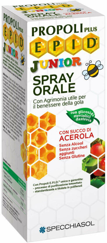 SPECCHIASOL Epid Propoli Plus Spray Orale Junior Con Succo Di Acerola 15ml