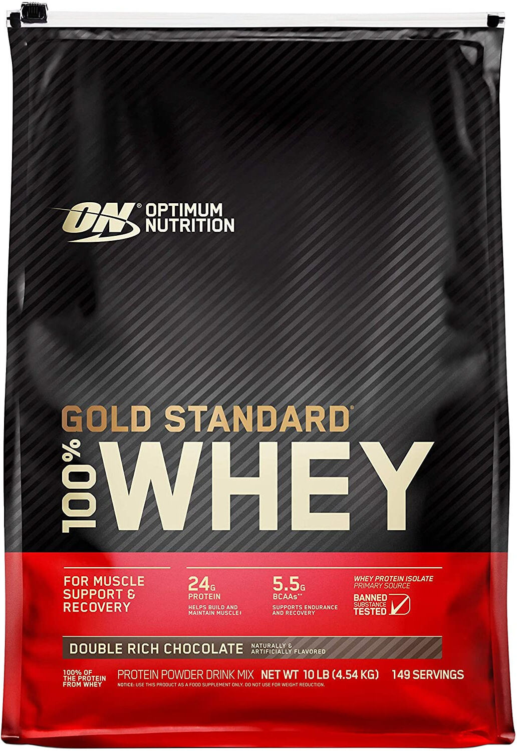 OPTIMUM NUTRITION 100% Whey Gold Standard 4545 Grammi Vanilla Ice Cream