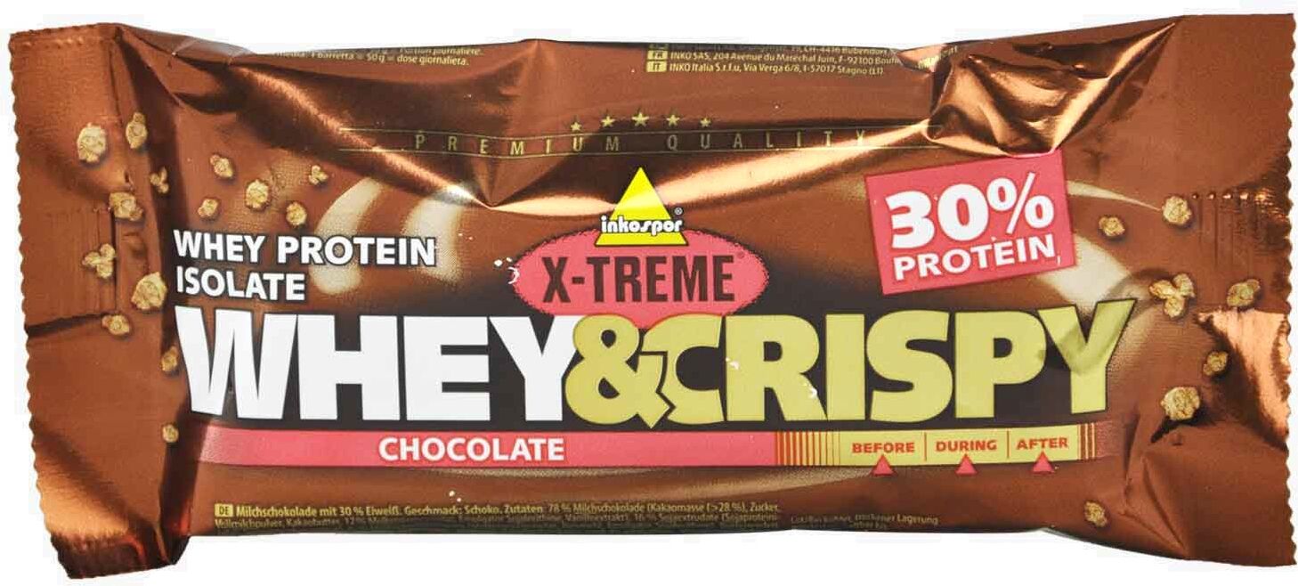 INKOSPOR X-Treme Whey&crispy 1 Barretta Da 50 Grammi Cioccolato Bianco