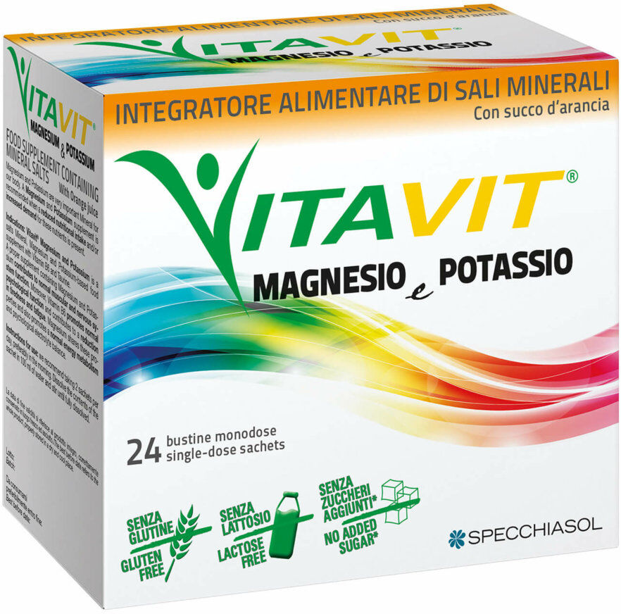 SPECCHIASOL Vitavit Magnesio E Potassio 24 Bustine Da 2,9 Grammi