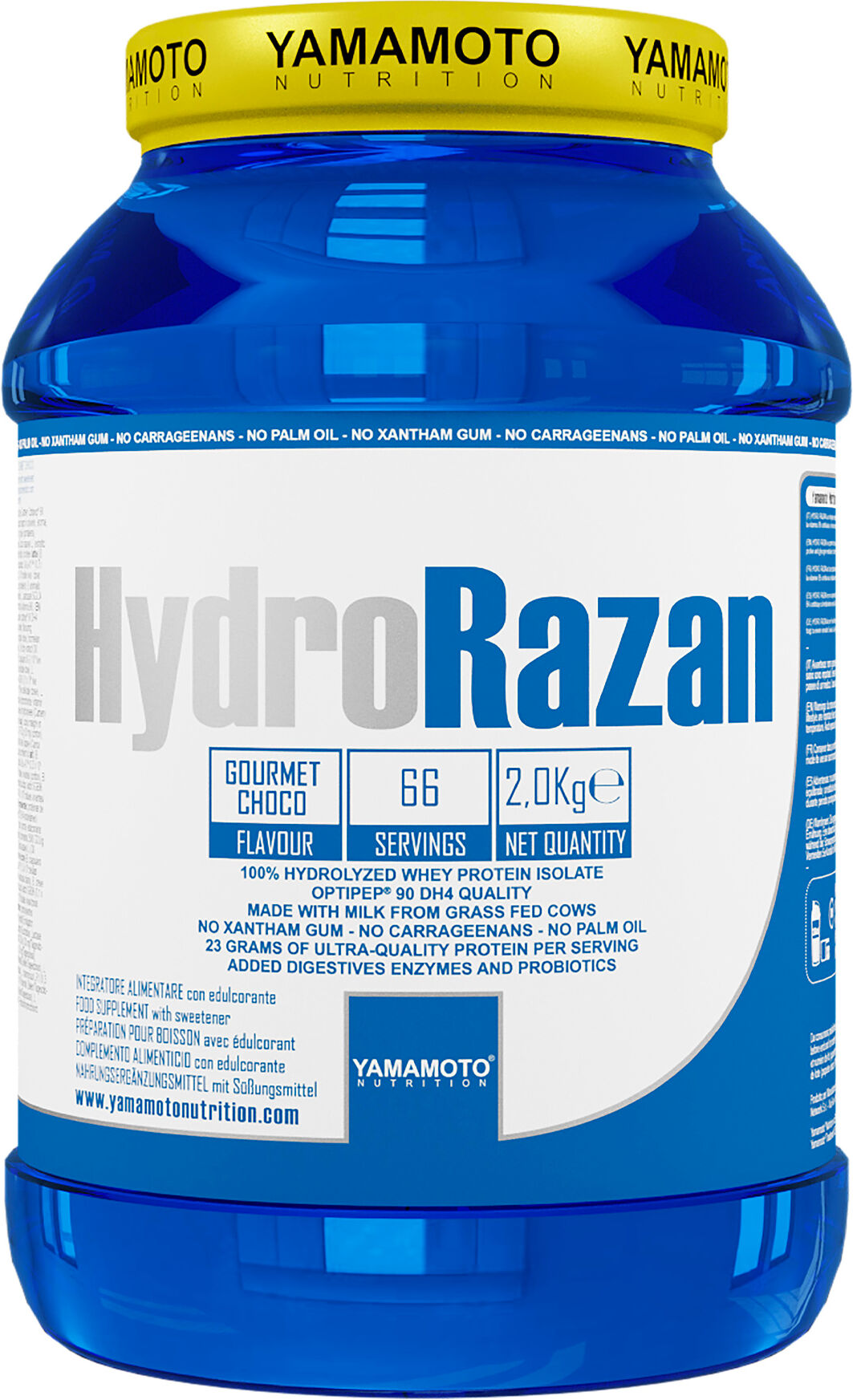 YAMAMOTO NUTRITION Hydro Razan Optipep® 2000 Grammi Cioccolato