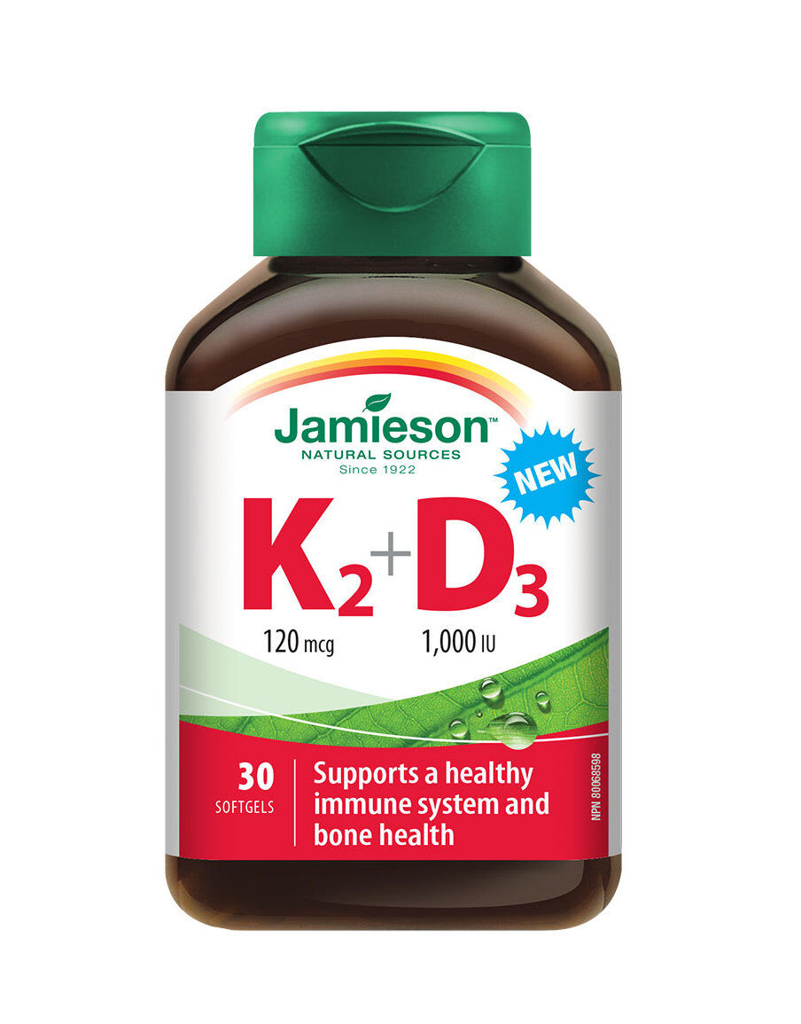 JAMIESON K2 + D3 30 Softgels