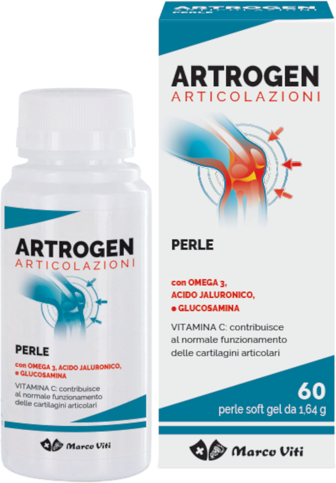 MARCO VITI Artrogen Articolazioni 60 Perle Softgels