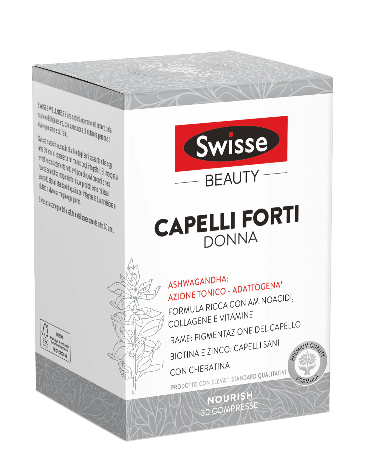 SWISSE Beauty - Capelli Forti Donna 30 Compresse