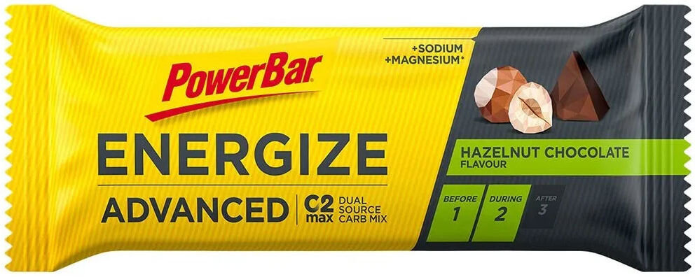 POWERBAR Energize - Advanced 1 Barretta Da 55 Grammi Cioccolato Nocciole