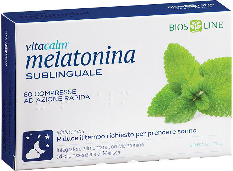 BIOS LINE Vitacalm - Melatonina Sublinguale 60 Compresse