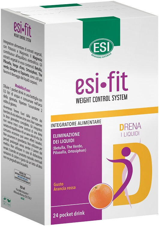 Esi-Fit - Drena I Liquidi 24 Stick Liquidi Arancia Rossa