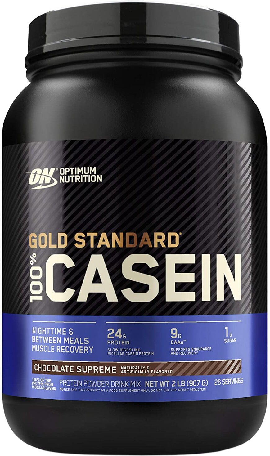 OPTIMUM NUTRITION 100% Casein Gold Standard 908 Grammi Vaniglia