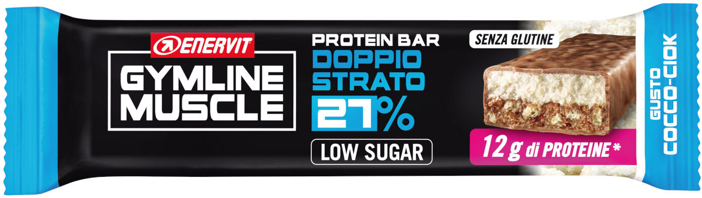 ENERVIT Gymline Muscle Protein Bar 27% 1 Barretta Da 45 Grammi Gianduia