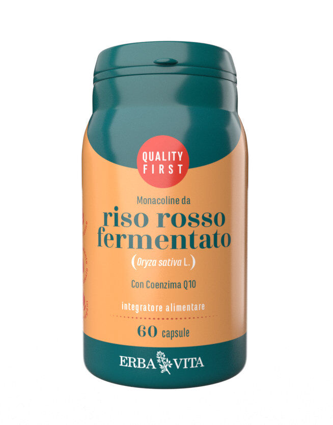 ERBA VITA Capsule Monoplanta - Riso Rosso Fermentato 60 Capsule