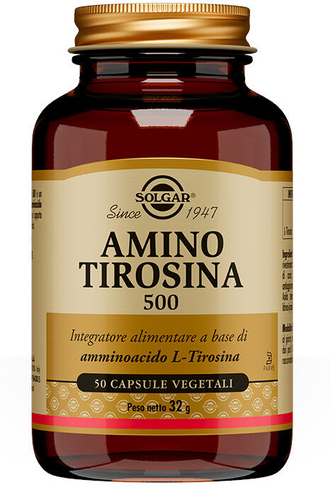 SOLGAR Amino Tirosina 500 50 Capsule Vegetali