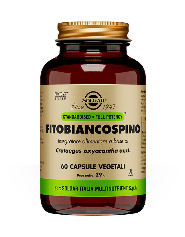 SOLGAR Fitobiancospino 60 Capsule Vegetali