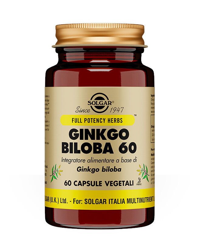 SOLGAR Ginkgo Biloba 60 60 Capsule Vegetali