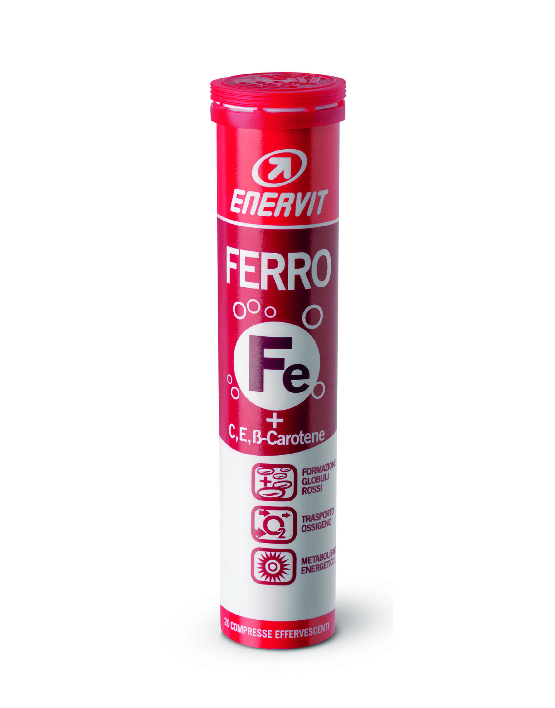 ENERVIT Ferro + C,E,B-Carotene 20 Compresse Effervescenti