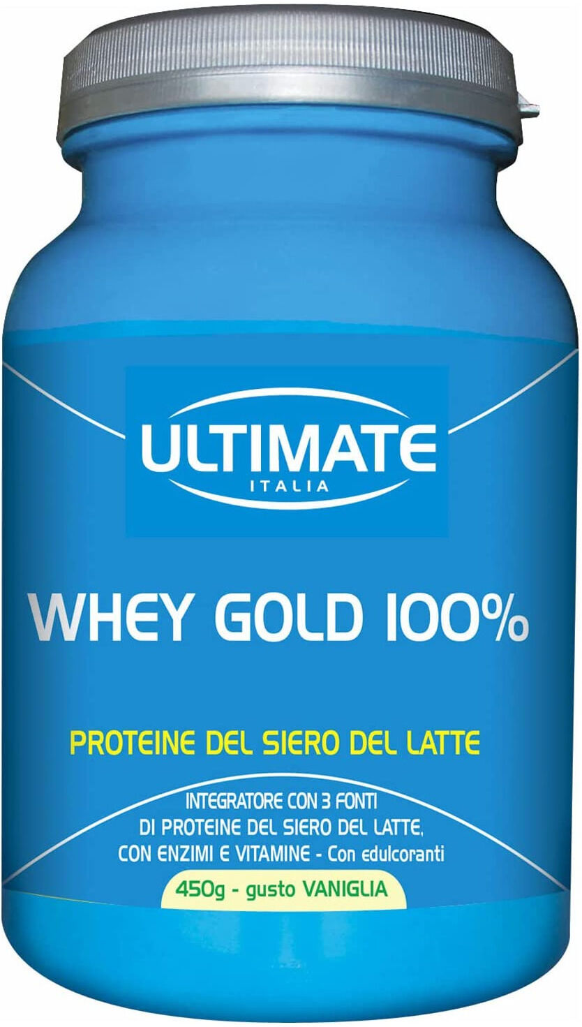 ULTIMATE ITALIA Whey Gold 100% 450 Grammi Vaniglia