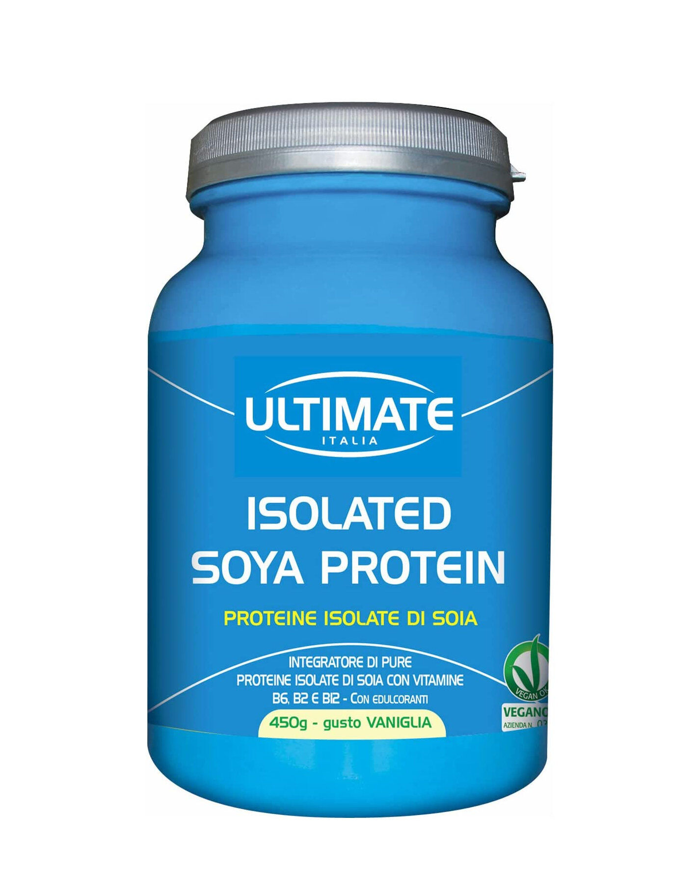 ULTIMATE ITALIA Isolated Soya Protein 450 Grammi Vaniglia