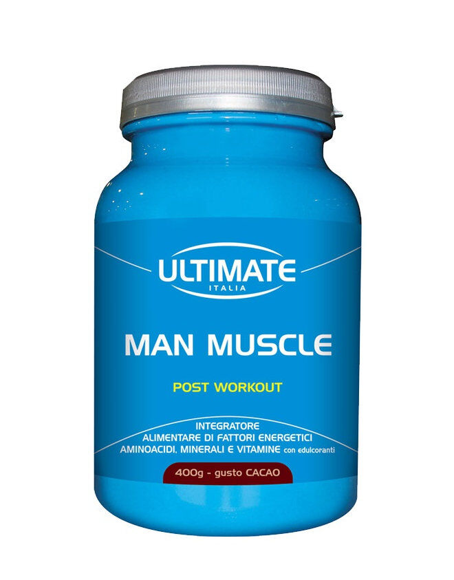 ULTIMATE ITALIA Man Muscle Post Workout 400 Grammi Cacao
