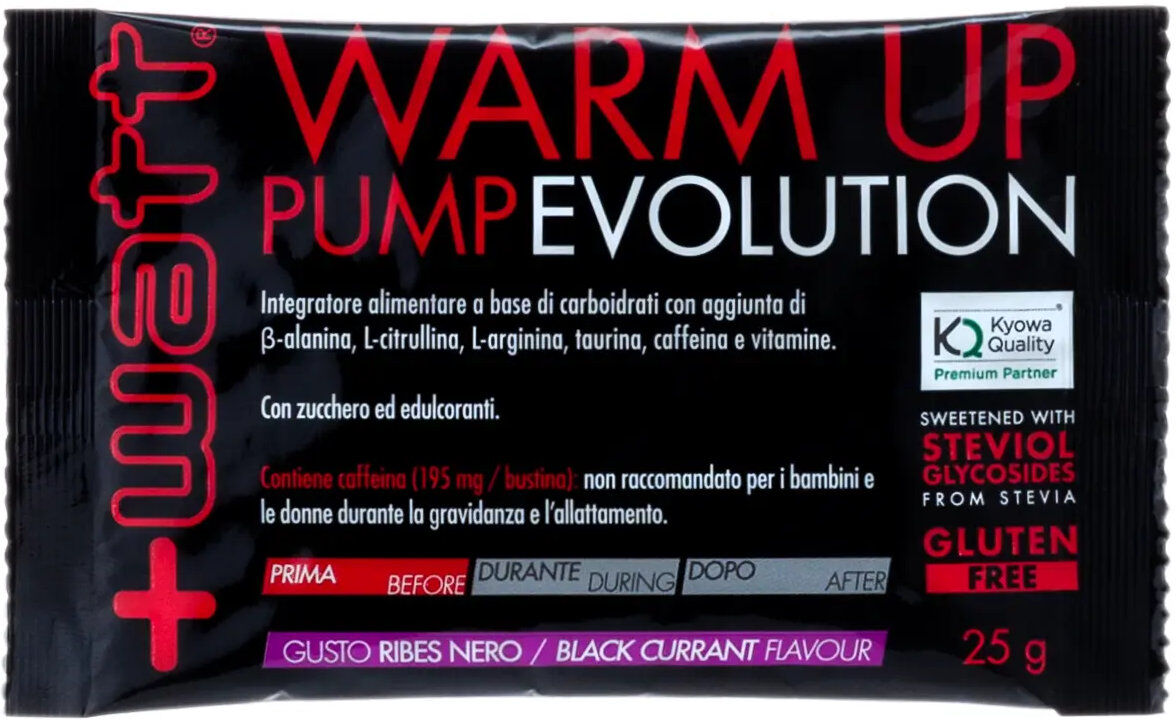 +WATT Warm Up Pump Evolution 1 Busta Da 25 Grammi Ribes Nero