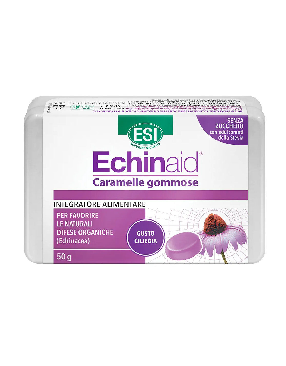ESI Echinaid - Caramelle Gommose Svizzere 50 Grammi Ciliegia