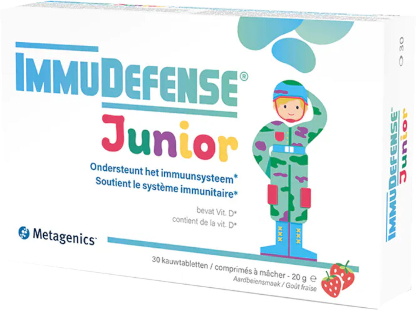 METAGENICS Immudefense Junior 30 Compresse Masticabili Fragola