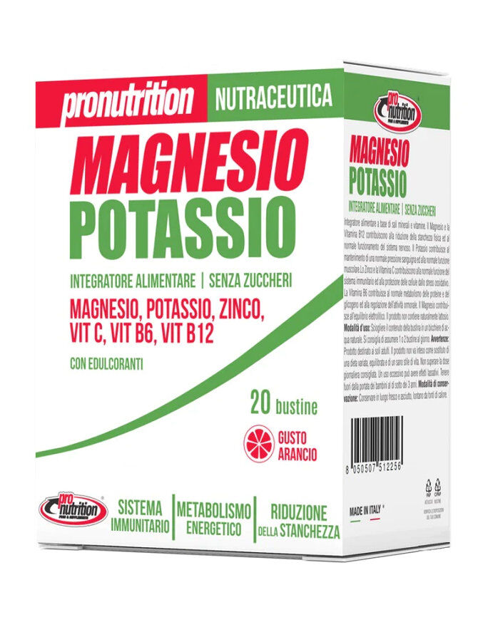 PRONUTRITION Magnesio E Potassio Arancia 20 Bustine Da 5,6 G