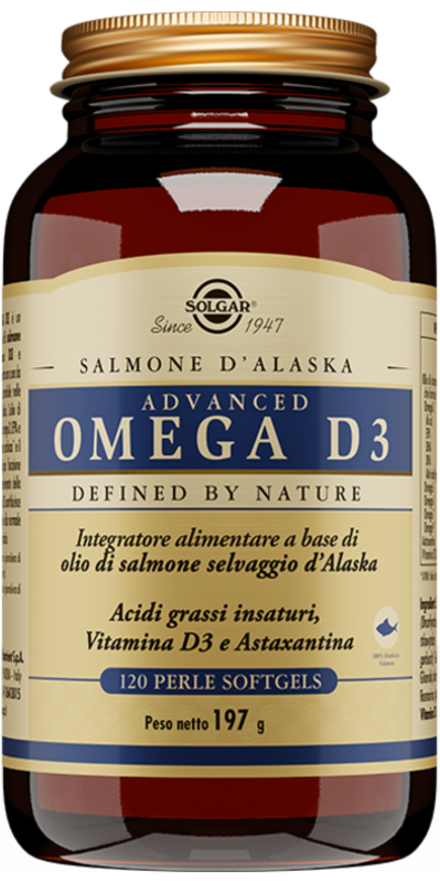 Solgar Advanced Omega D3 Integratore Alimentare 120 Perle Softgel