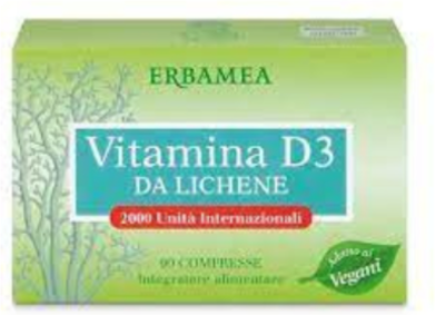 erbamea Vitamina D3 Da Lichene 90cpr