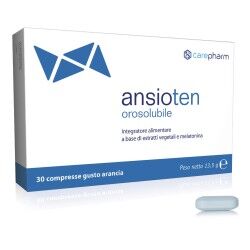 CAREPHARM Srl Ansioten Orosolubile 30 compresse gusto Arancia