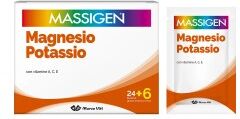 MARCO VITI SPA MASSIGEN Magnesio Potassio 24+6 Bustine da 6g