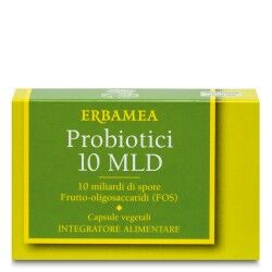 ERBAMEA Probiotici 10 MLD (FOS) 24 Capsule vegetali