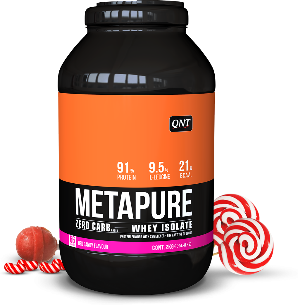 QNT Metapure Whey Protein Isolate - Eiwit Poeder - 2000 gr - Red Candy