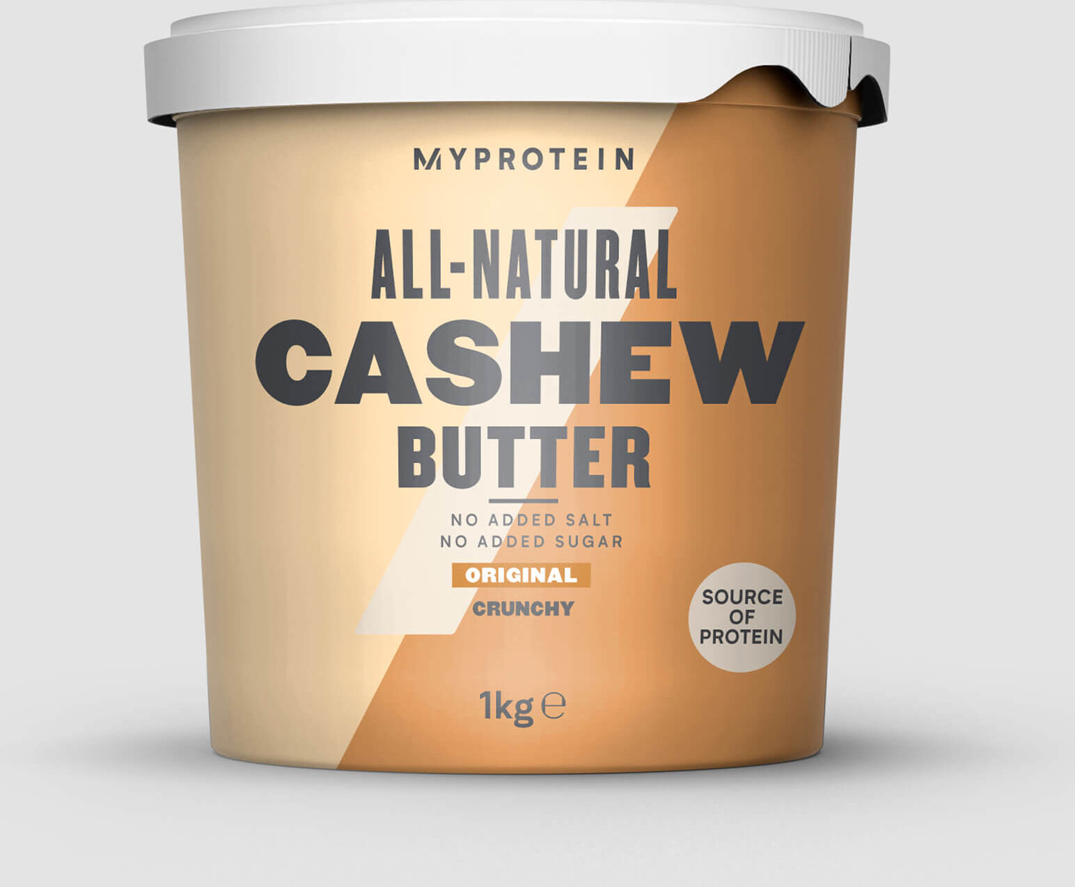 Myprotein Natuurlijke Cashew Boter - 1kg - Original - Crunchy