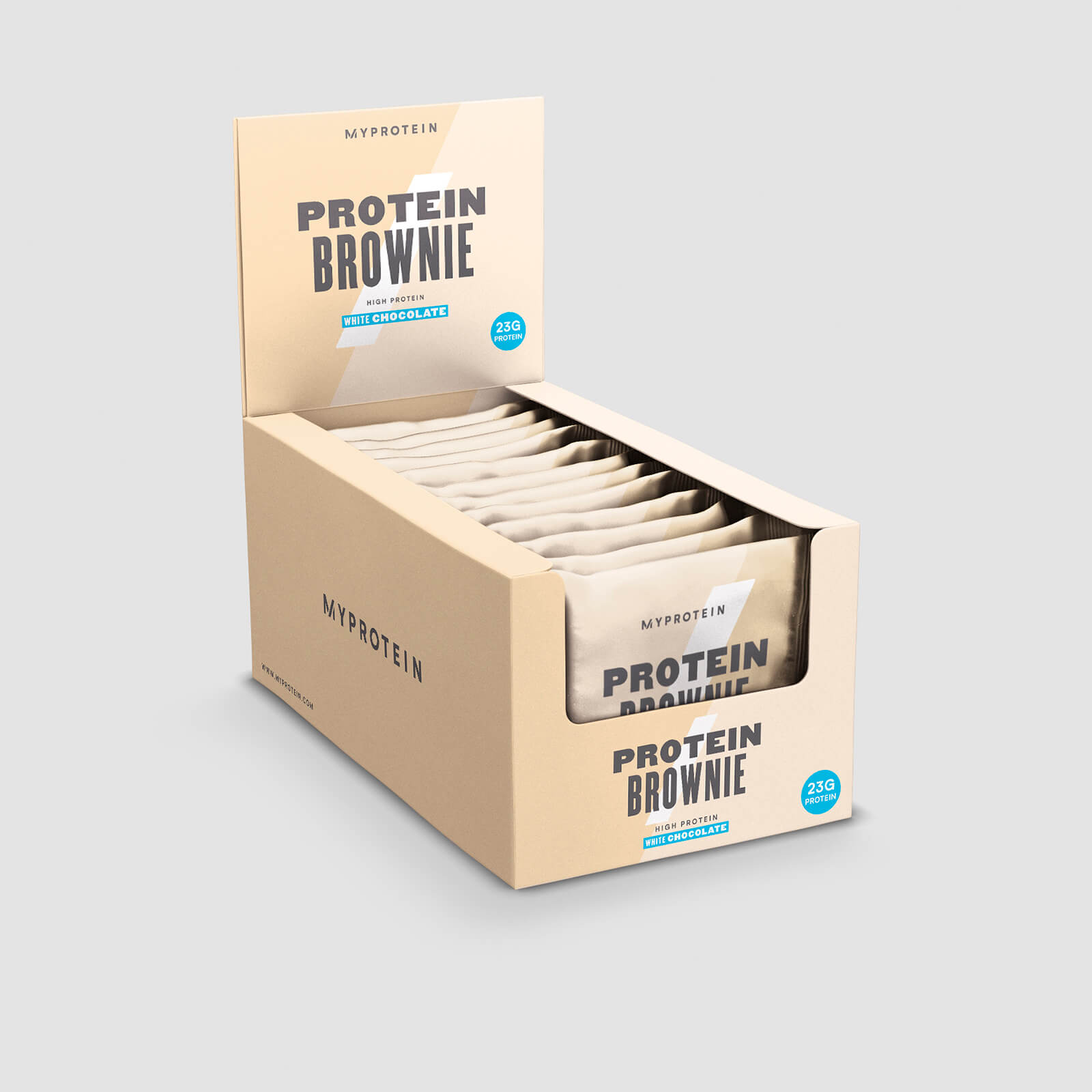 Myprotein Protein Brownie - 12 x 75g - New - White Chocolate